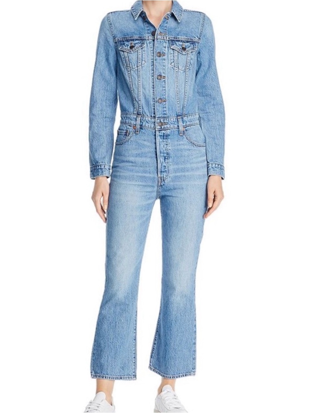 Levi’s Kick Flare Denim Jumpsuit